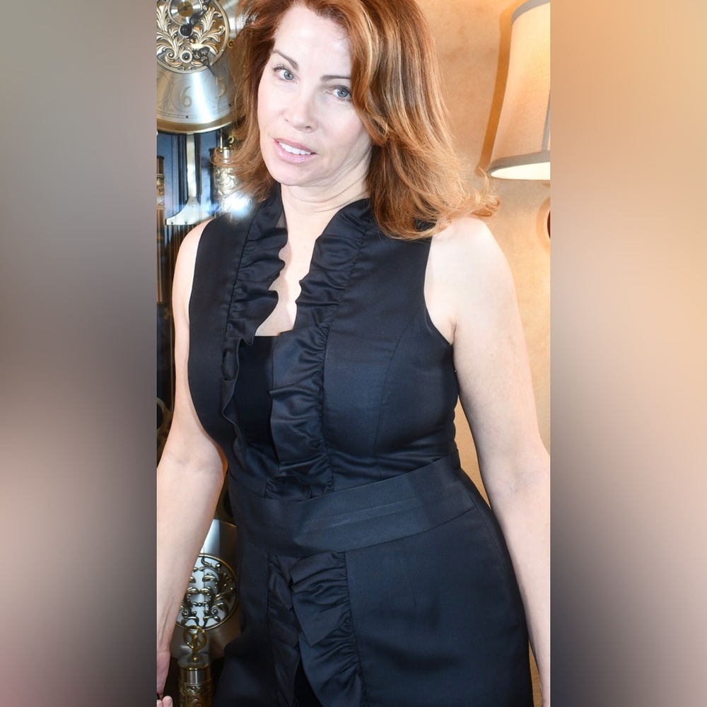 Beautiful black ruffle dress
